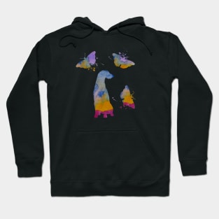 Deerhound Art, Butterflies, Dogs Hoodie